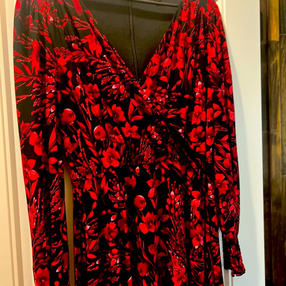 Floral Wrap Red Tommy Hilfiger Dress